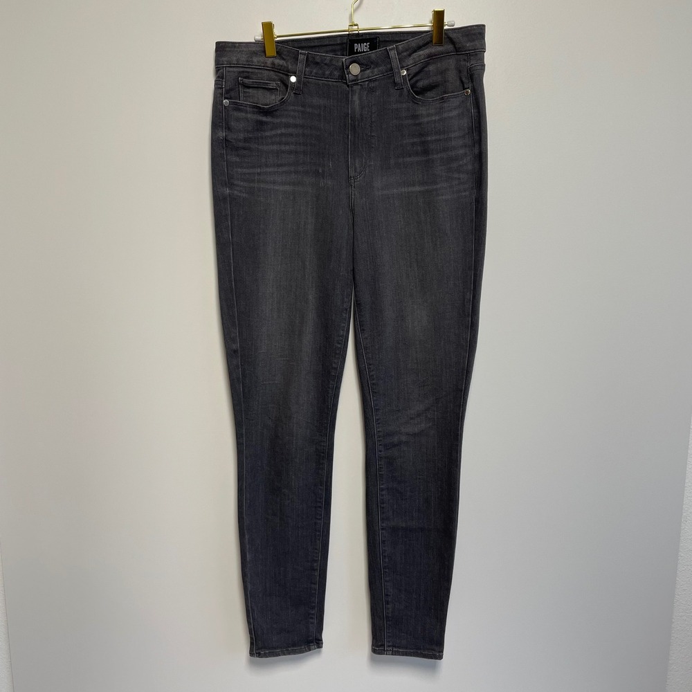 Paige Hoxton Ultra Skinny Jeans Women's Gray‎ Size 31 Stretch Denim USA